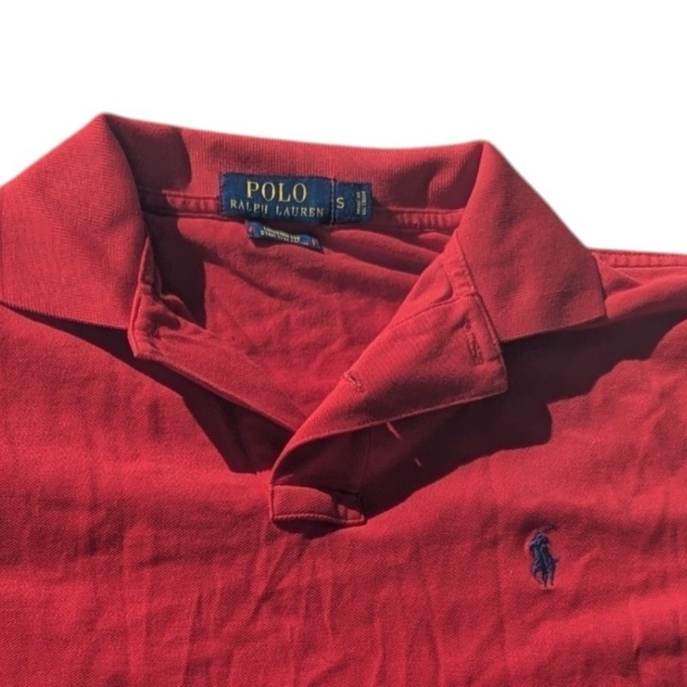 Polo Ralph Lauren Men's Small Red Custom Fit Stretch Polo Shirt